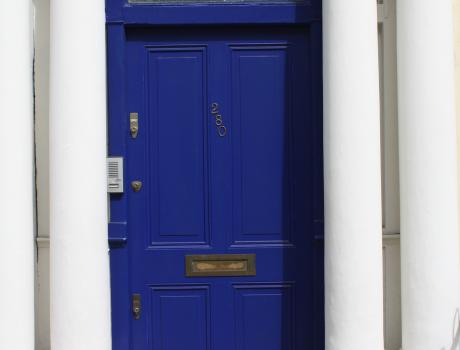 Explore - The Blue Door, Notting Hill (not the original door) tile