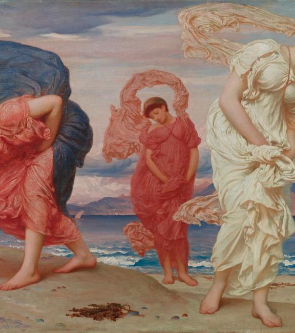 Frederic Leighton, Greek Girls picking up Pebbles by the Sea, 1871.