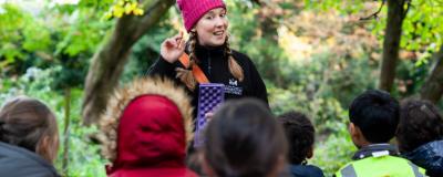 A forest school session in Holland Park