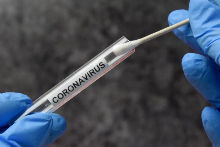 Coronavirus test tube