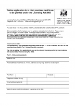 Application for a Club Premises Certificate (V2)