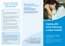 Coping with stress following a major incident - Information leaflet