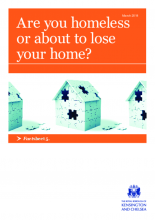 Homelessness - are you homeless or about to lose your home