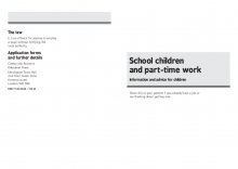 School children and part-time work - Information for children