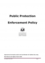 Environmental Health Service Group Enforcement Policy