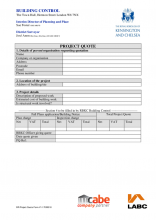 Project Quote form