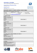 Building Regulations Application Form