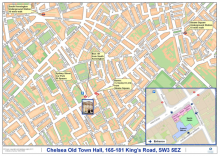 Chelsea Old Town Hall map