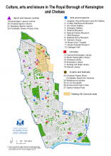 Culture arts and leisure map