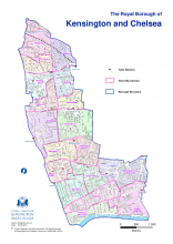 Ward boundaries map