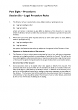 Part 8 Section 6 - Legal Procedures