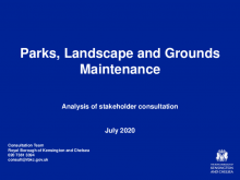 Grounds Maintenance Report