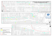 Plan of loading opportunities Kensington High Street