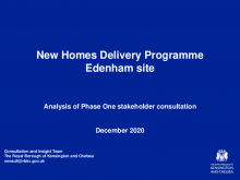 Edenham 2020 - Consultation Report Phase One
