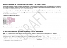 Tenancy Agreement Changes (Line by Line)