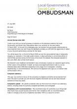 Local Government Social Care Ombudsman's Annual Review Letter 2020-21