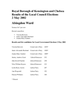 Results of the Local Council Elections  2 May 2002 