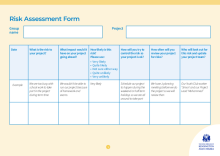 Youth Social Action Grants risk assessment form