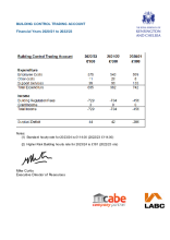 Building Control Trading Account 2022-23