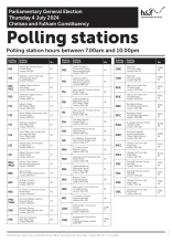 Situation of Polling Stations – Chelsea and Fulham Constituency – RBKC Wards