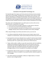 RBKC Acceptable use of technology: Libraries and Archives