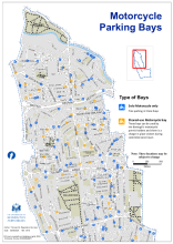 Motorcycle parking bays, September 2024